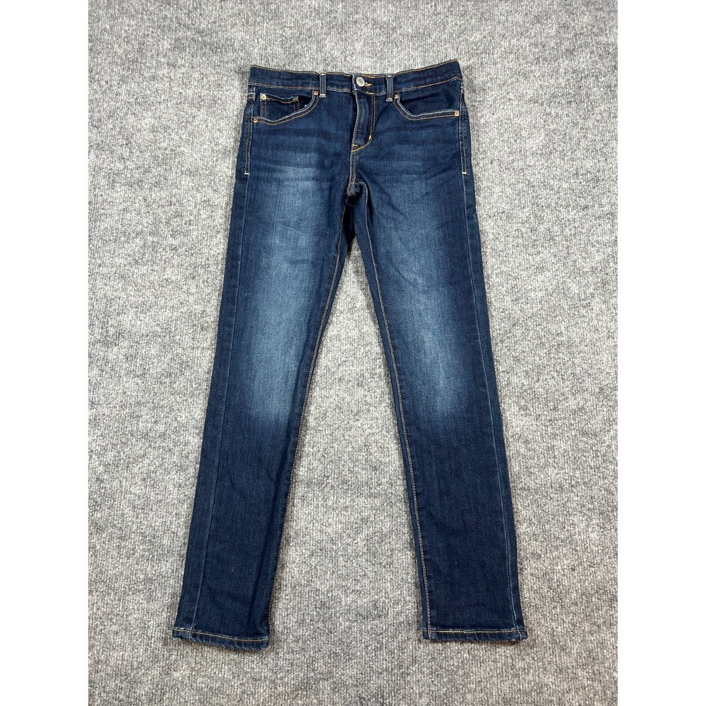Signature By Levi's Skinny Jeans Girls 14 Blue Cotton Stretch Low Rise Dark Wash